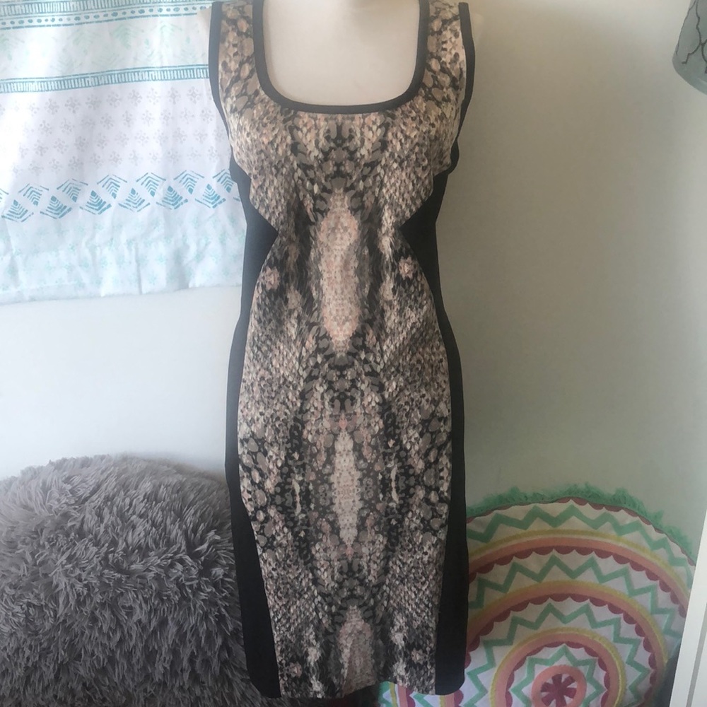 Bar III snakeskin print dress